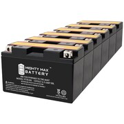 MIGHTY MAX BATTERY YT7B-BS 12V 6.5AH Replacement Battery Compatible with Yuasa YT7B-BS Motorcycle - 6PK MAX3992292